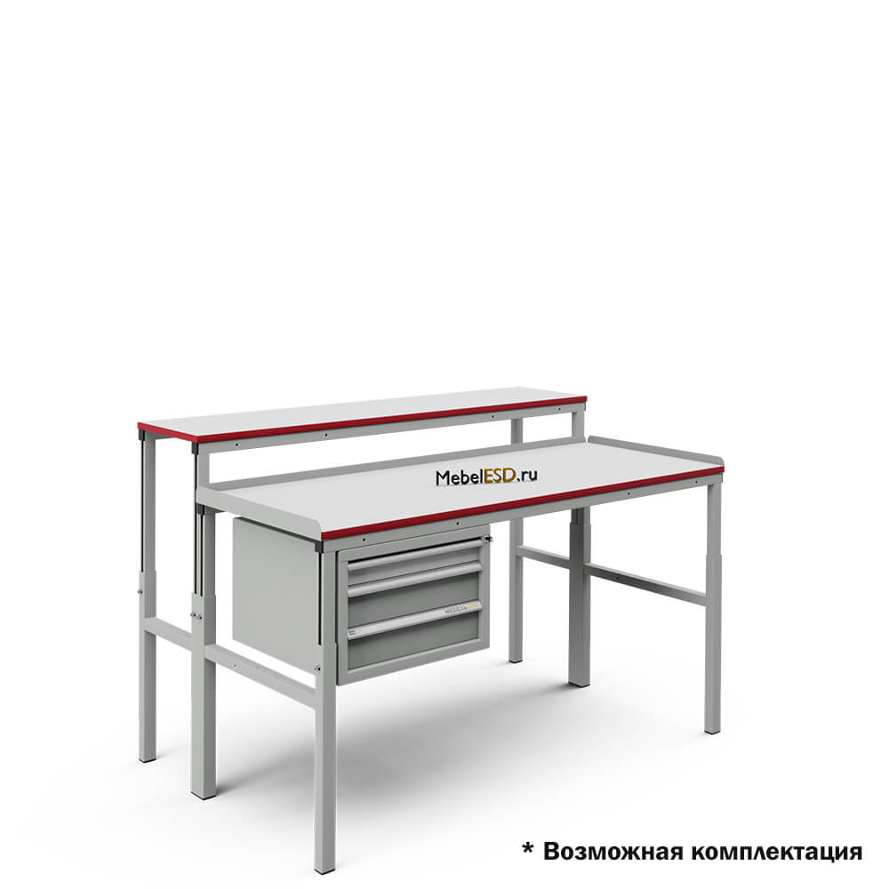 Стол рабочий двухуровневый СРД