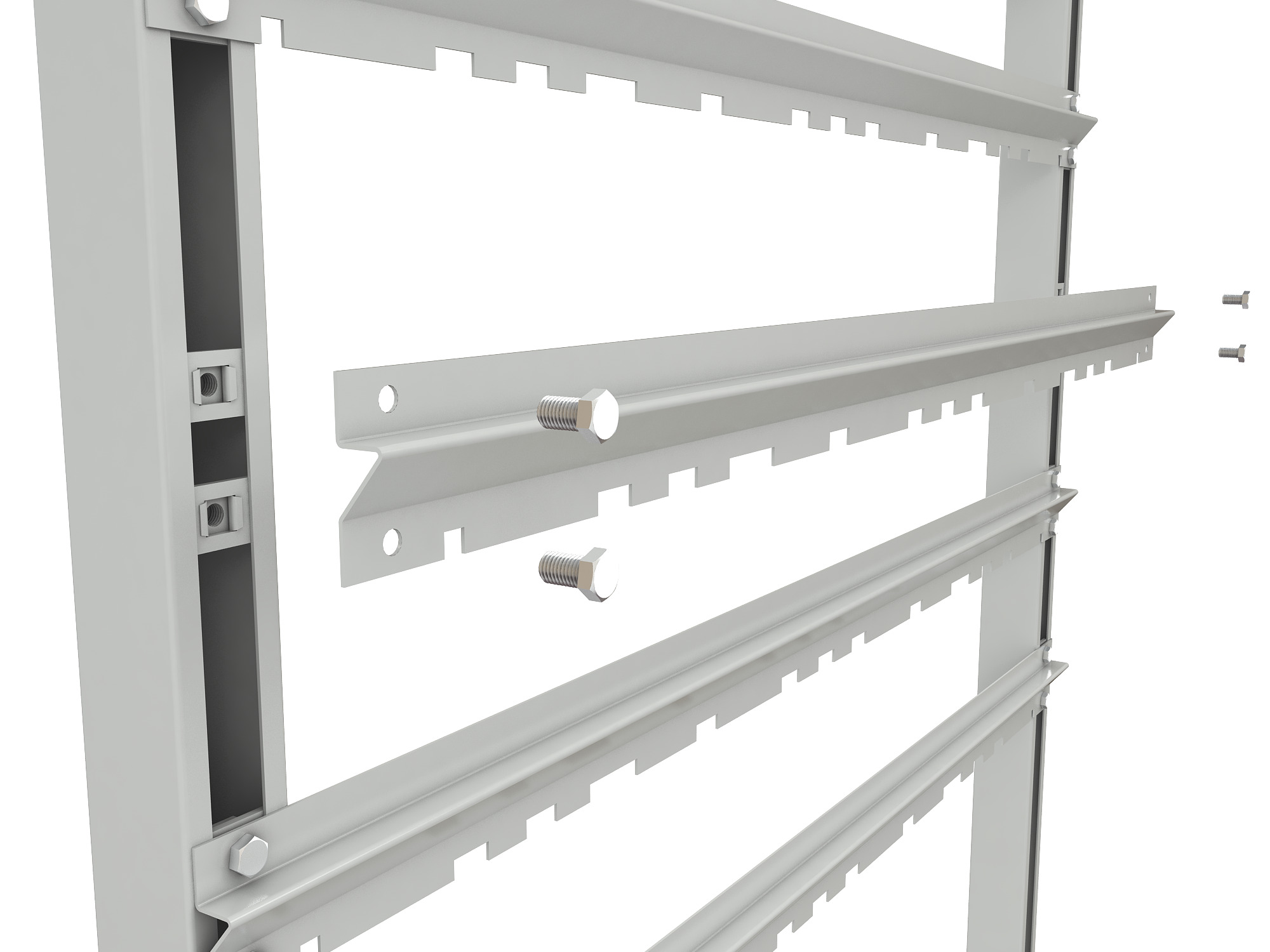 ER-00024068 Стеллаж для пластиковых лотков SORTEX односторонний 1500x1000x450.03