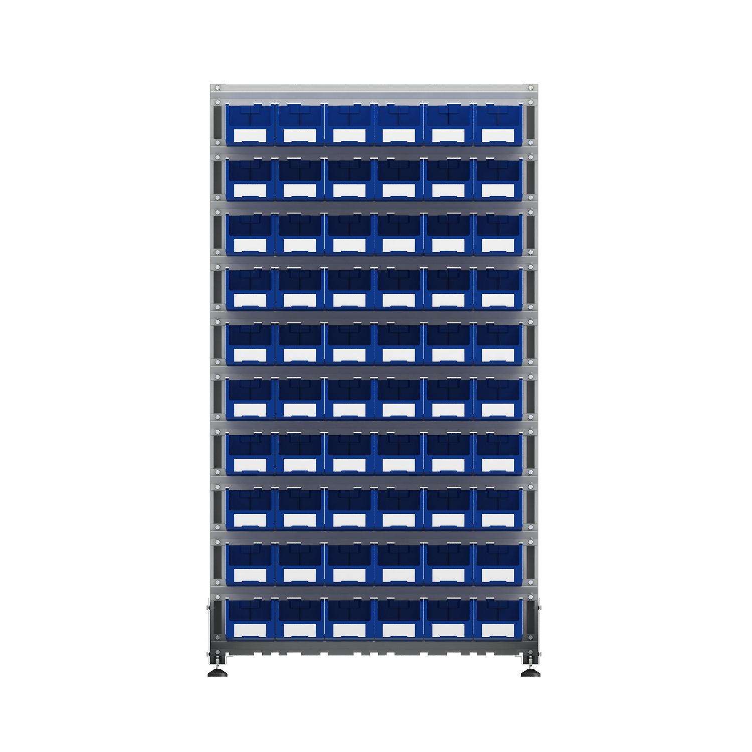 ER-00024080 Стеллаж для пластиковых лотков SORTEX односторонний 1800x1000x450.02