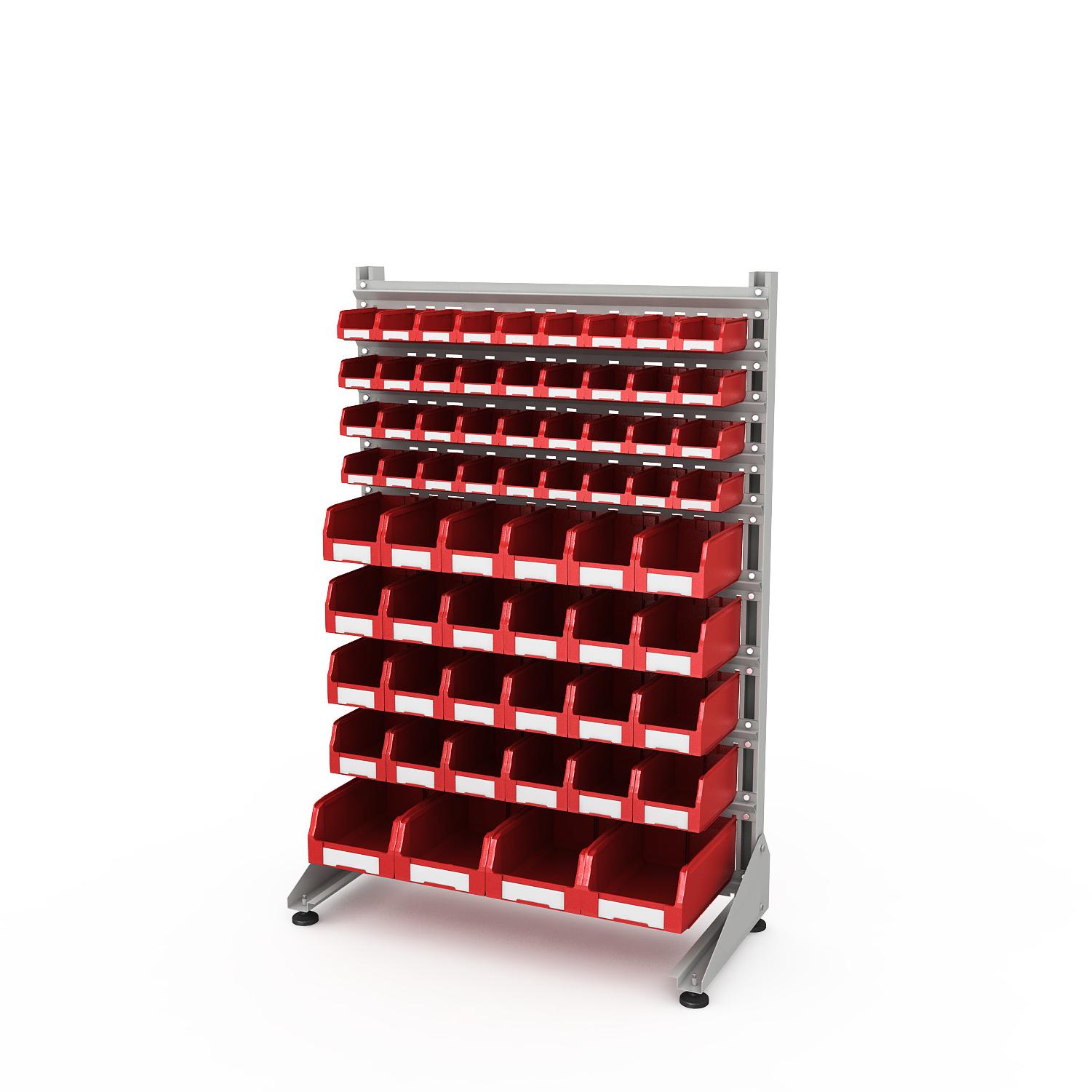 ER-00024076 Стеллаж для пластиковых лотков SORTEX односторонний 1500x1000x450.06