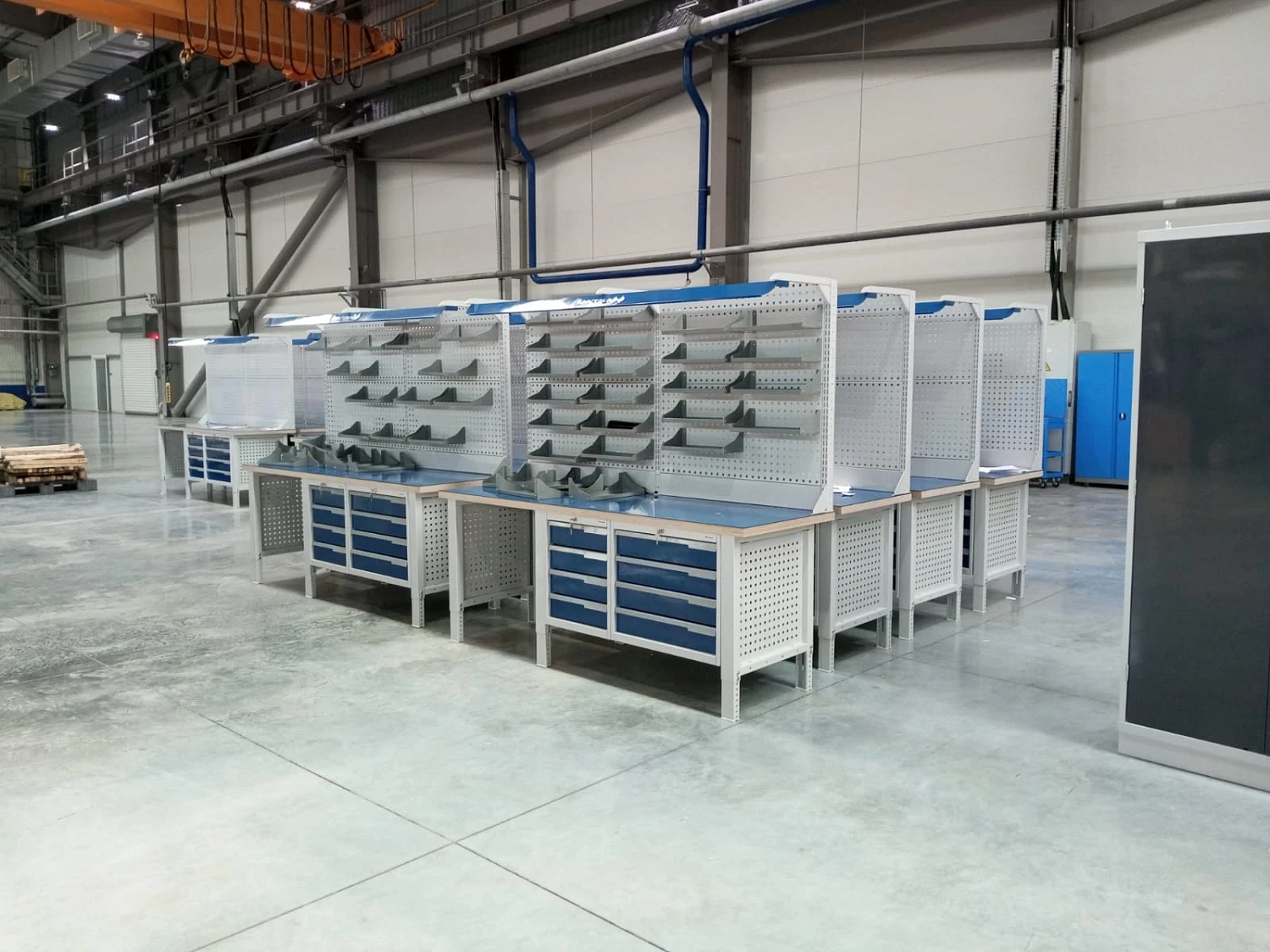 CTR 1602.L26.5-2 Верстак слесарный 2165x1593x743 мм