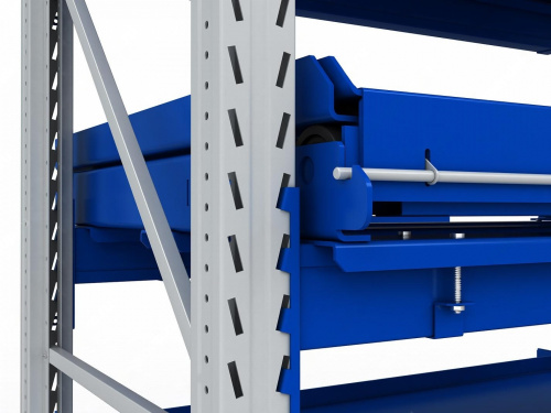 Стеллаж с выкатными платформами S-HEAVY 1000/900 (4 яруса хранения)