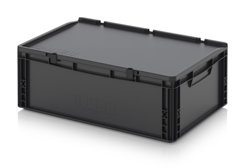 ESD ED 64/22 HG Евроконтейнер с крышкой на шарнире 60х40х23.5 см